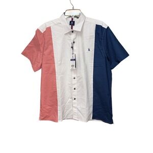 Regatta Sport Men L Cotton Blend Golf Office Work Nautical Preppy Coastal Summer